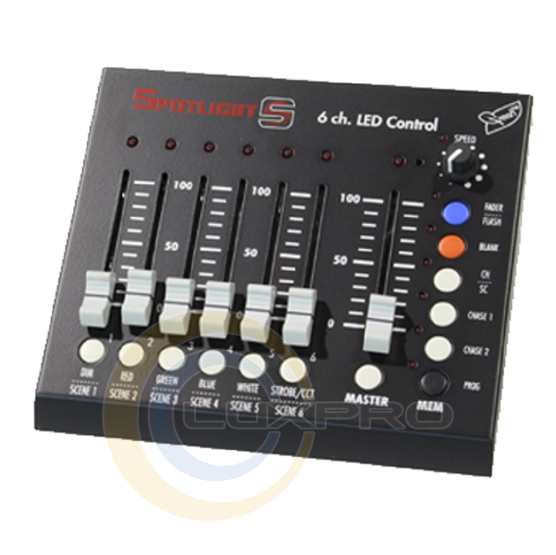 DMX контроллер Console 6-Ch DMX with memories Spotlight LUX-523395 ...
