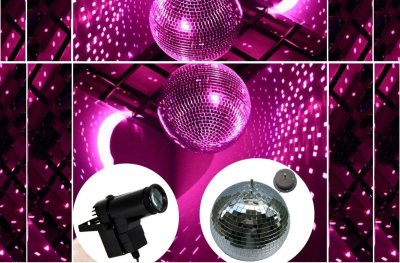 Виды пинспотов для подсветки зеркальных шаров на дискотеках