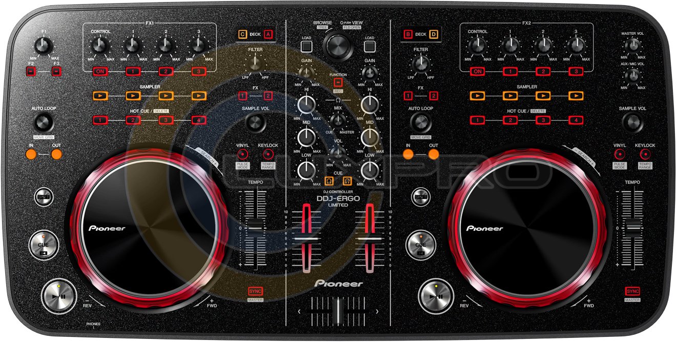 【美品】パイオニア DJコントローラー DDJ-ERGO-V Pioneer DDJ-ERGO-V (в архиве) DJ контроллер для Virtual DJ Limited