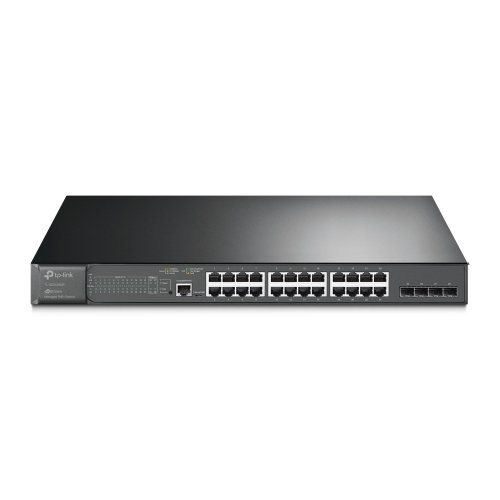 Комутатор мережевий TL-SG3428MP 24x1GE/PoE+384W, 4xGE SFP, L2, JetStream