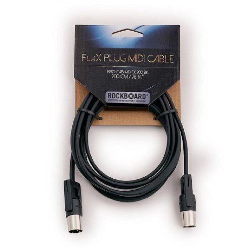 Кабель RBO CAB MD FX 200 BK RockBoard FlaX Plug MIDI Cable, 200 cm