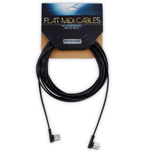 Кабель RBO CAB MIDI 500 BK Flat MIDI Cable - Black, 500 cm
