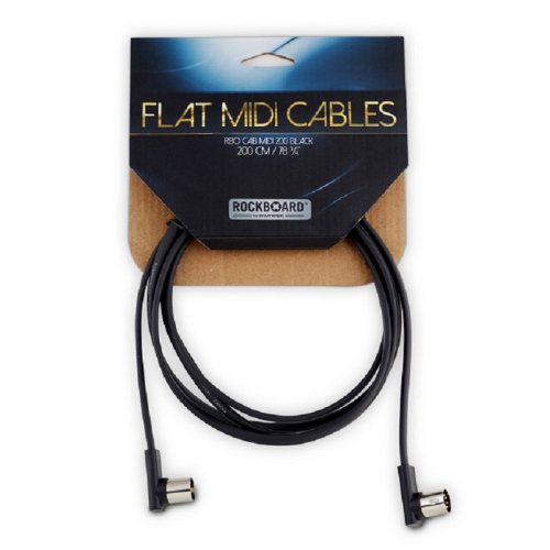 Кабель RBO CAB MIDI 200 BK Flat MIDI Cable - Black, 200 cm