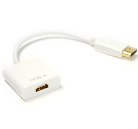 Кабель HDMI (F) - DisplayPort (M), 0.15м, 1.4V, 4K x 2K