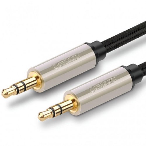 Кабель AV125 3.5 mm to 3.5 mm Audio Cable Braided, 0.5 m Gray 10601 Кабель AV125 3.5 mm to 3.5 mm Audio Cable Braided, 0.5 m Gray 10601