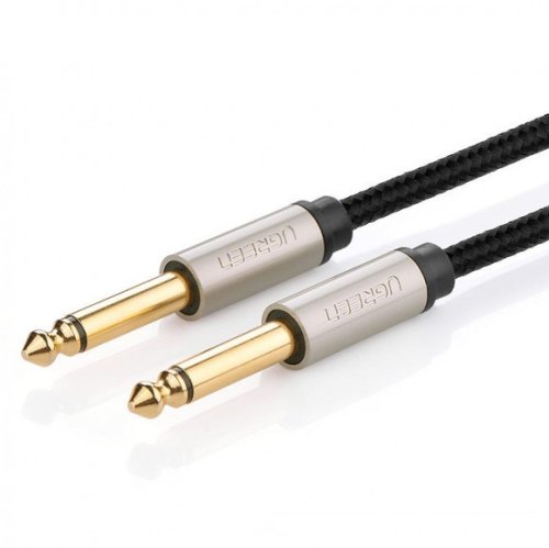 Кабель AV128 6.3 mm to 6.3 mm Audio Cable Braided, 1 m Gray 10636