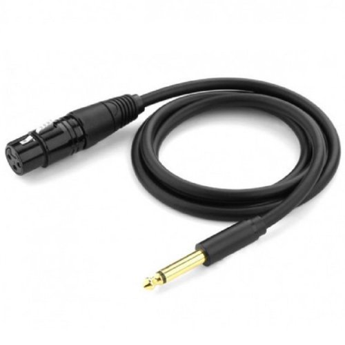 Кабель AV131 Jack 6.3 mm to XLR Female AV Cable, 1 m Black 20717