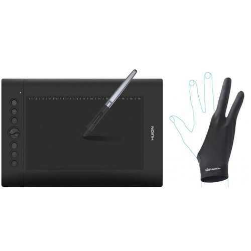 Графічний планшет H610Pro V2 + перчатка