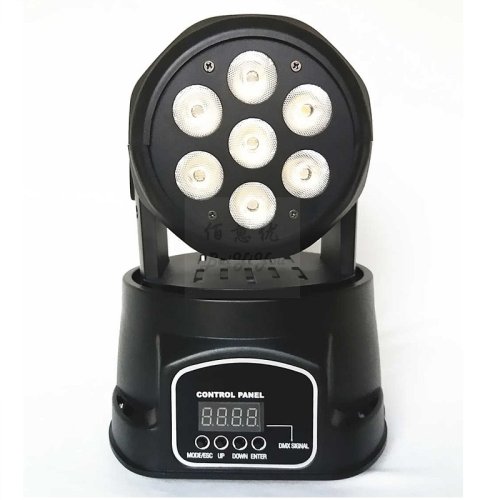 Светодиодная LED голова PR-M1803C 7pcs *18W RGBWA+UV 6-in-1 MINI Wash LED Moving Head Light