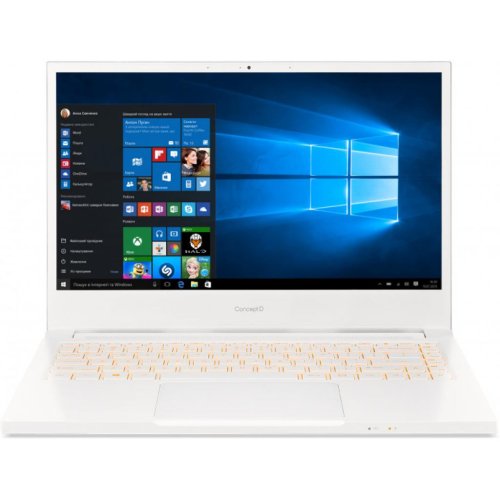 Ноутбук ConceptD 3 CN314-72G 14FHD IPS/Intel i7-10750H/16/512F/NVD1650-4/W10P/White
