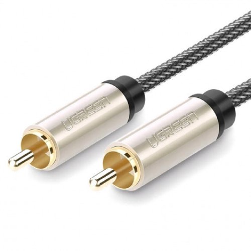 Кабель AV133 RCA to RCA Coaxial Cable Braided, 1 m Gray 20736