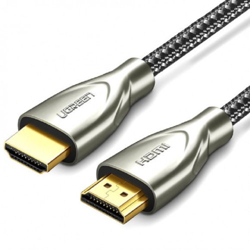 Кабель HD131 HDMI to HDMI, 1 m, v2.0 UltraHD 4K-3D Braided Nylon Gray 50106