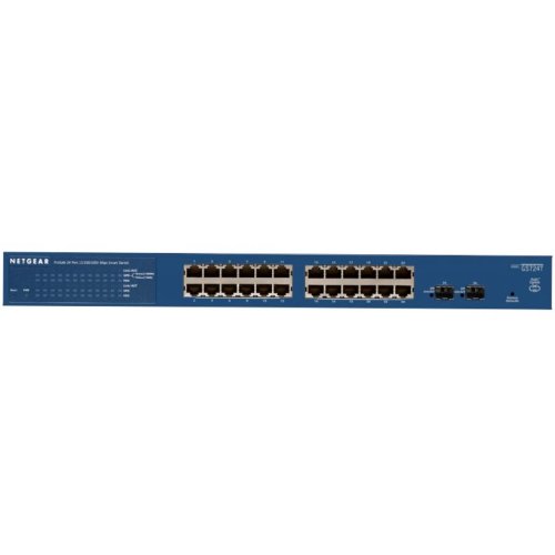 Комутатор мережевий GS724T 24xGE, 2xGE SFP