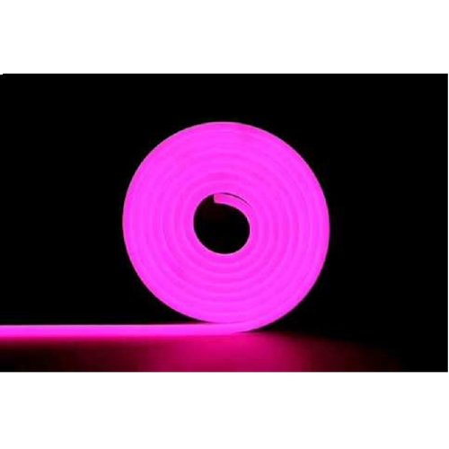 Світлодіодний LED гнучкий неон Silicone 2835\120 8x16 IP68 12V SERIES "SF" PRO світло-рожевий