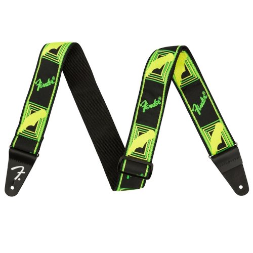 Ремень для гитары STRAP NEON MONOGRAMMED GREEN YELLOW