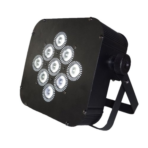 Светодиодный LED прожектор 9*10W RGBW 4 in 1 LED Flat par(battery + wireless DMX512) Светодиодный LED прожектор 9*10W RGBW 4 in 1 LED Flat par(battery + wireless DMX512)
