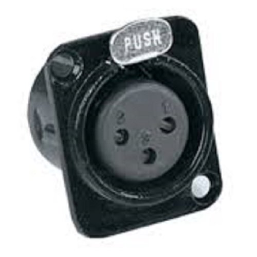 Роз'єм панельний XLR3FDLBK