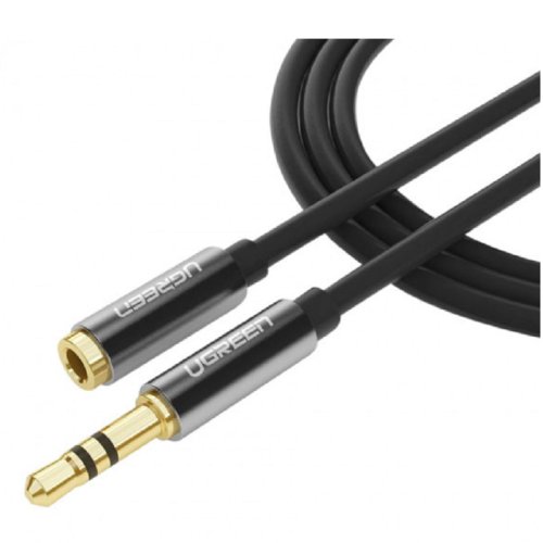 Кабель AV118 3.5 mm Male to 3.5 mm Female, 5 m Black 10538