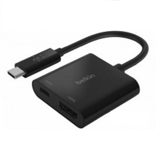 Адаптер USB-C - HDMI 60W PD, black