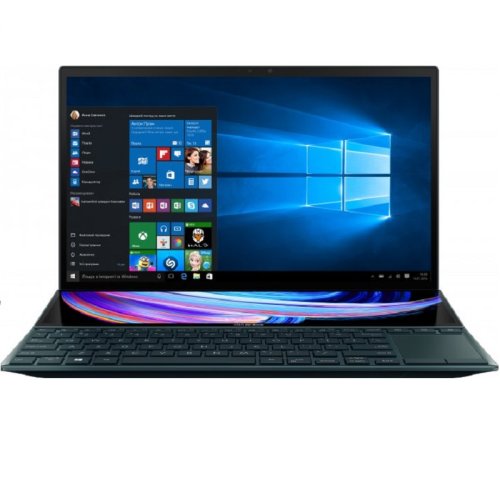 Ноутбук Zenbook Duo UX482EG-HY422W 14FHD Touch IPS/Intel i7-1165G7/32/1024F/NVD450-2/W11/Blue