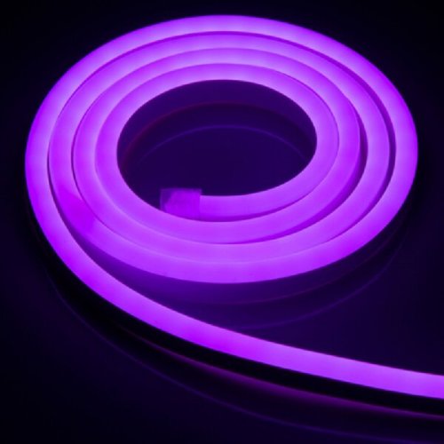 Светодиодный LED гибкий неон 8x16, IP68, 12V, Series "LF", Фиолетовый, PRO