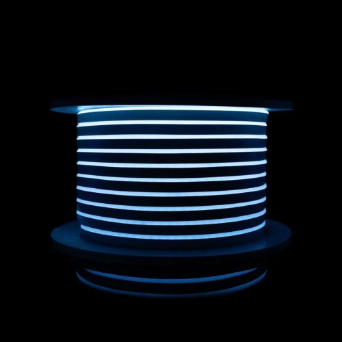 Светодиодный LED гибкий неон 8x16, IP68, 12V, Series "LF", Голубой лед, PRO