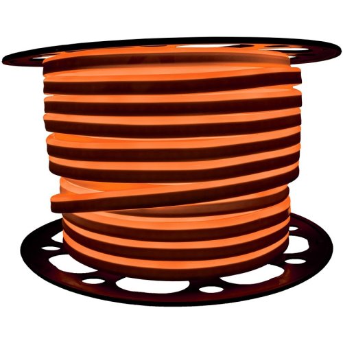 Светодиодный LED гибкий неон 8x16, IP68, 12V, Series "LF", Оранжевый, PRO