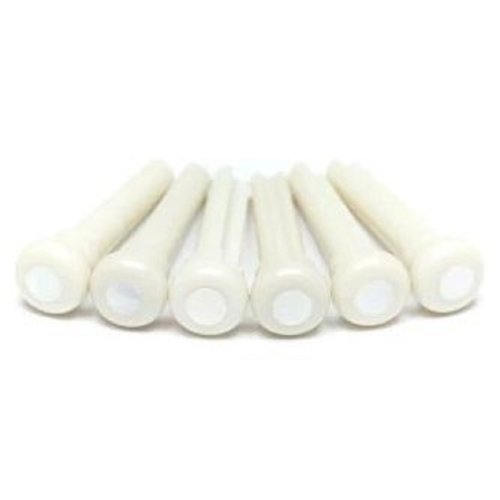 Набір кілочків PP-1044-00 TUSQ Bridge Pins 4mm White / Mother-of-Pearl Dot (6 Pcs)
