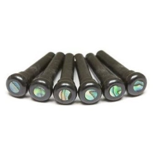 Набір кілочків PP-2000-00 TUSQ Bridge Pins 4mm Black / Paua Dot (6 Pcs)