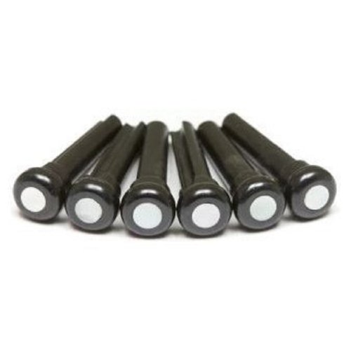 Набір кілочків PP-2044-00 TUSQ Bridge Pins 4mm Black / Mother-of-Pearl (6 Pcs)