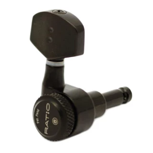 Колки для электрогитары PRL-8311-B0 Electric Locking 3+3 C0ntemporary Black 2 Pin Колки для электрогитары PRL-8311-B0 Electric Locking 3+3 C0ntemporary Black 2 Pin