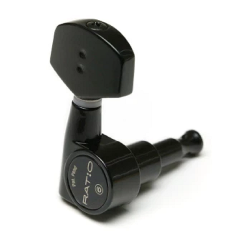 Колки для акустической гитары PRN-2411-B0 Ratio Acoustic 3+3 C0ntemporary 2 Pin - Black Колки для акустической гитары PRN-2411-B0 Ratio Acoustic 3+3 C0ntemporary 2 Pin - Black