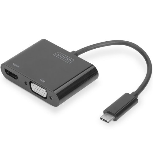 Переходник USB 3.0 - HDMA+VGA Full HD, M/F, 0.15м