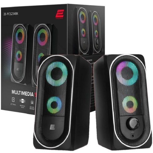 Акустическая система PCS234 RGB, 2.0, USB, Black