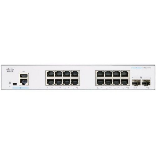 Коммутатор CBS350 Managed 16-port GE, 2x1G SFP