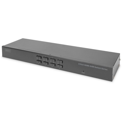 Комутатор 19' HDMI KVM, 8 Port, 4K