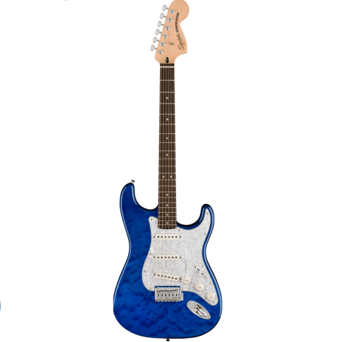 Электрогитара AFFINITY SERIES FSR STRATOCASTER QMT SAPPHIRE BLUE TRANSPARENT