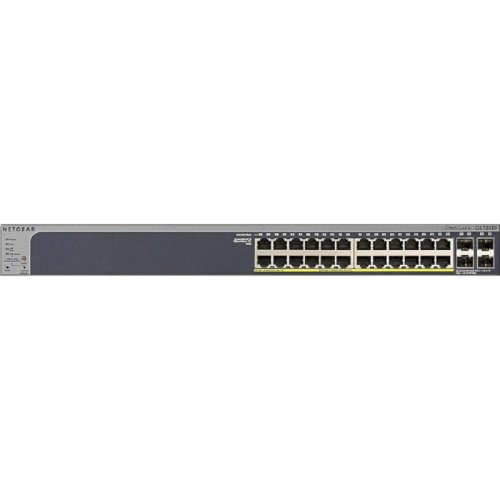 Комутатор GS728TPv2 24x1GE PoE+ (190Вт), 4xSFP