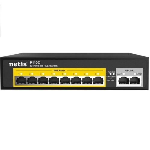 Коммутатор P110C 10xFE (8xPoE), 120Вт