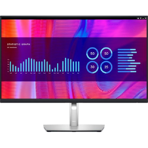 Монітор 27" P2723DE HDMI, 2xDP, USB-C, RJ-45, IPS, 2560x1440, sRGB 99%, Pivot