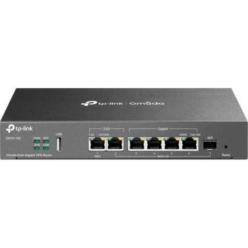 Маршрутизатор ER707-M2, 1x2.5GE LAN, 1x2.5GE WAN/LAN, 4xGE LAN, 1xSFP WAN/LAN 1xUSB