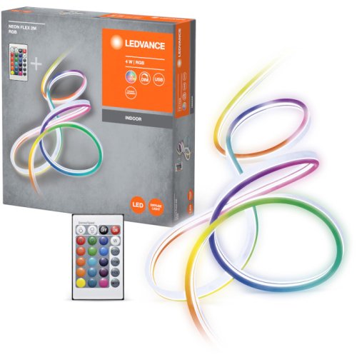 Светодиодная лента NEON FLEX 4W, 2M RGB USB RC