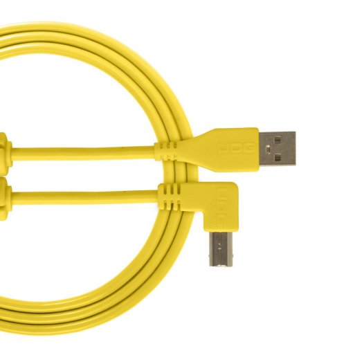 Готовый кабель Ultimate Audio Cable USB 2.0 A-B Yellow Angled 1m