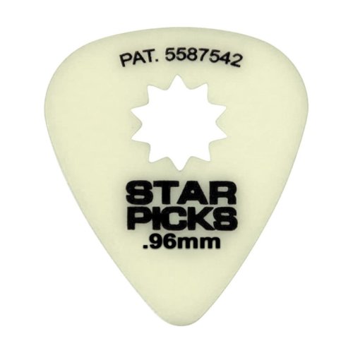 Медіатори EVERLY GLOW IN THE DARK STAR PICK HEAVY .96mm (12-PACK)