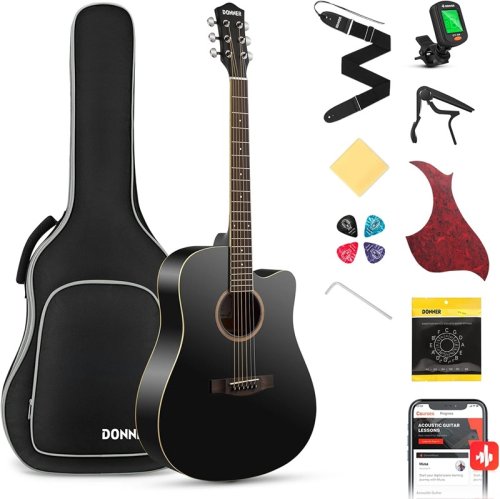 Гитарный набор Acoustic Guitar Cutaway Black EC1129