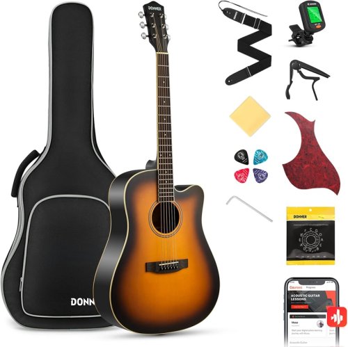 Гитарный набор Acoustic Guitar Cutaway Sunburst EC1020