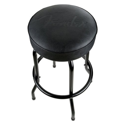 Стул 30" EMBOSSED BLACK LOGO BARSTOOL, BLACK