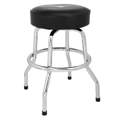 Стул 24" CUSTOM SHOP CHEVRON LOGO BARSTOOL, BLACK/CHROME