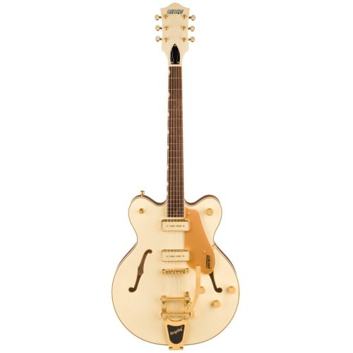 Полуакустическая электрогитара ELECTROMATIC PRISTINE LTD CENTER BLOCK DOUBLE-CUT WITH BIGSBY WHITE GOLD