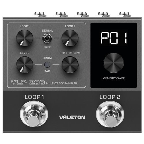 Процессор эффектов VALETON VLP-200 STEREO DUAL LOOPER MULTI-TRACK SAMPLER